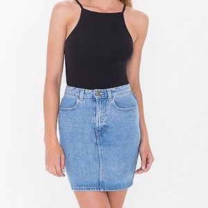 American Apparel Denim Skirt (L)